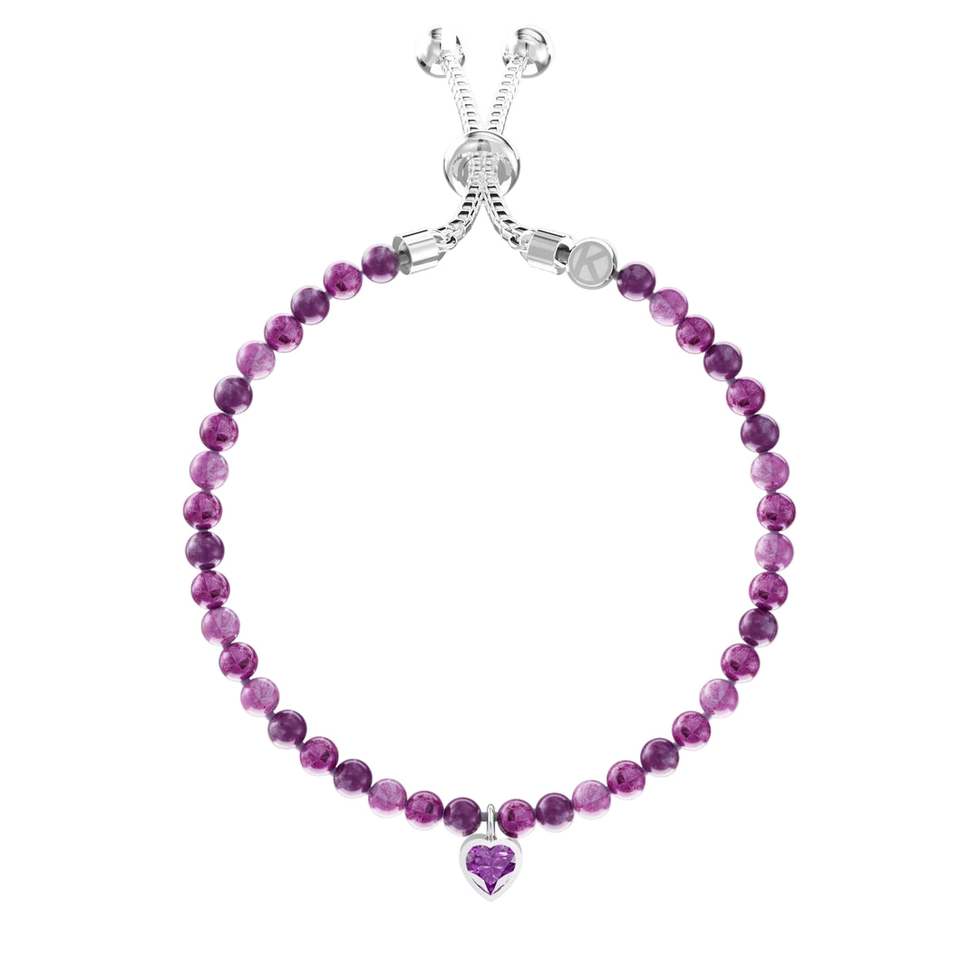 Bracciale con Diaspro e Ciondolo