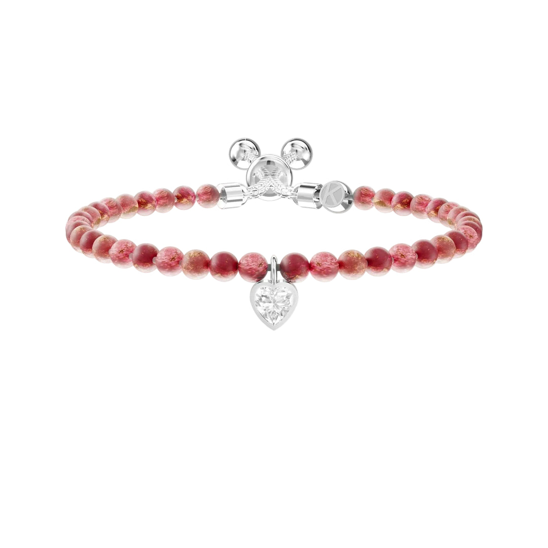 Bracciale con Diaspro e Ciondolo