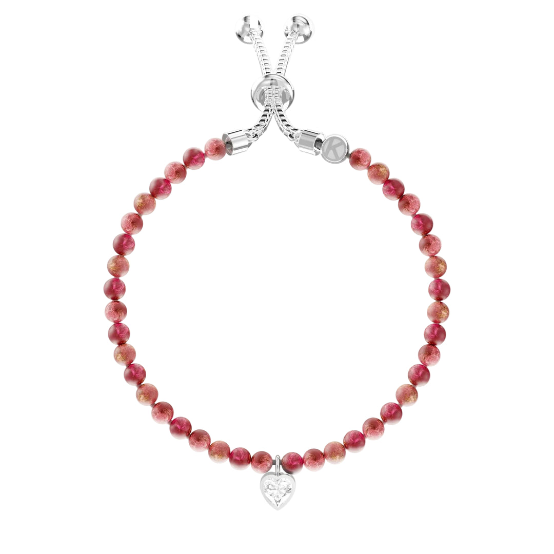 Bracciale con Diaspro e Ciondolo
