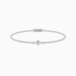 Load image into Gallery viewer, Bracciale infinity con diamante lab-grown