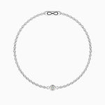 Load image into Gallery viewer, Bracciale infinity con diamante lab-grown