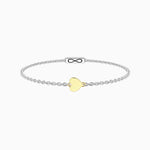 Load image into Gallery viewer, Bracciale infinity con cuore 9 carati