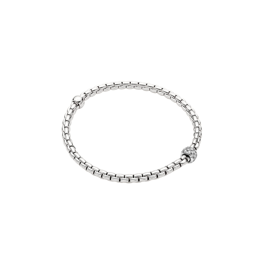Bracciale EKA Tiny Flex'it in Oro Bianco e Diamanti