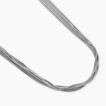 Load image into Gallery viewer, Kidult Girocollo in acciaio argentato con catene snake 851097