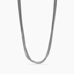 Load image into Gallery viewer, Kidult Girocollo in acciaio argentato con catene snake 851097