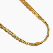 Kidult Collana in acciaio dorato con catena snake 851098