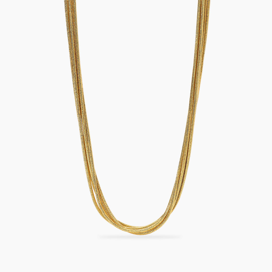 Kidult Collana in acciaio dorato con catena snake 851098