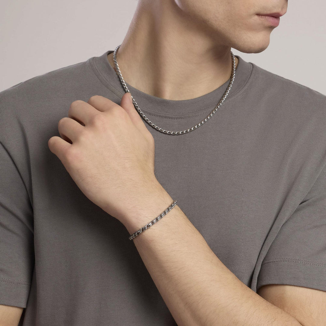 Kidult Bracciale in acciaio con catena cardano 831160 