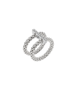 Load image into Gallery viewer, Anello Doppio Prima Flex'it in Oro Bianco e Diamanti