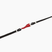 Mabina Bracciale con cornetto rosso smaltato e cordino nero 534119
