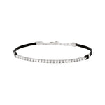 Load image into Gallery viewer, Mabina Bracciale con cordino e tennis di zirconi bianchi 534122