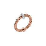 Load image into Gallery viewer, Anello Prima Flex'it in Oro Rosa e Diamanti