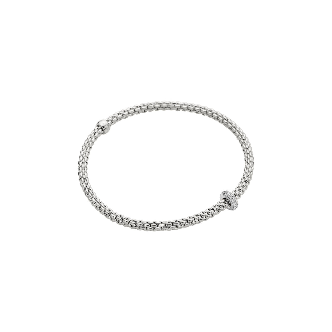 Bracciale Prima Flex'it in Oro Bianco e Diamanti