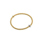 Load image into Gallery viewer, Bracciale Prima Flex'it in Oro Giallo e Bianco con Diamanti