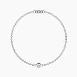 Load image into Gallery viewer, Kidult Bracciale infinity con diamante lab-grown