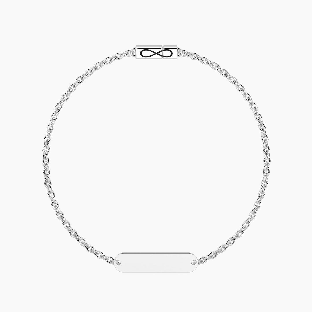 Kidult Bracciale infinity con targhetta 732403-16