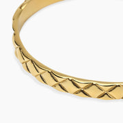 Kidult Bracciale bangle matelassé in dorato 831213