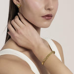Load image into Gallery viewer, Kidult Bracciale bangle matelassé in dorato 831213