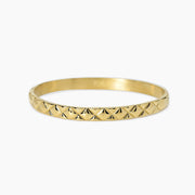 Kidult Bracciale bangle matelassé in dorato 831213