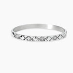 Load image into Gallery viewer, Kidult Bracciale bangle matelassé in acciaio 831214