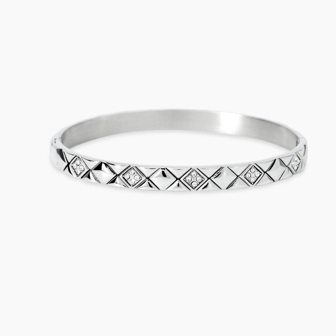 Kidult Bracciale bangle matelassé in acciaio 831214