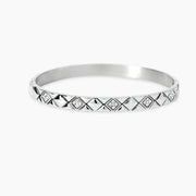 Kidult Bracciale bangle matelassé in acciaio 831214