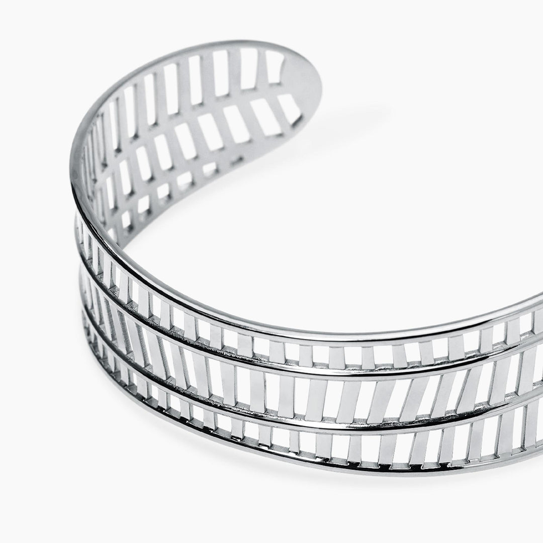 Kidult Bracciale cuff in acciaio 831217