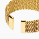 Load image into Gallery viewer, Kidult Bracciale cuff dorato con maglia mesh 831227