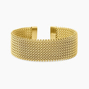 Kidult Bracciale cuff dorato con maglia mesh 831227