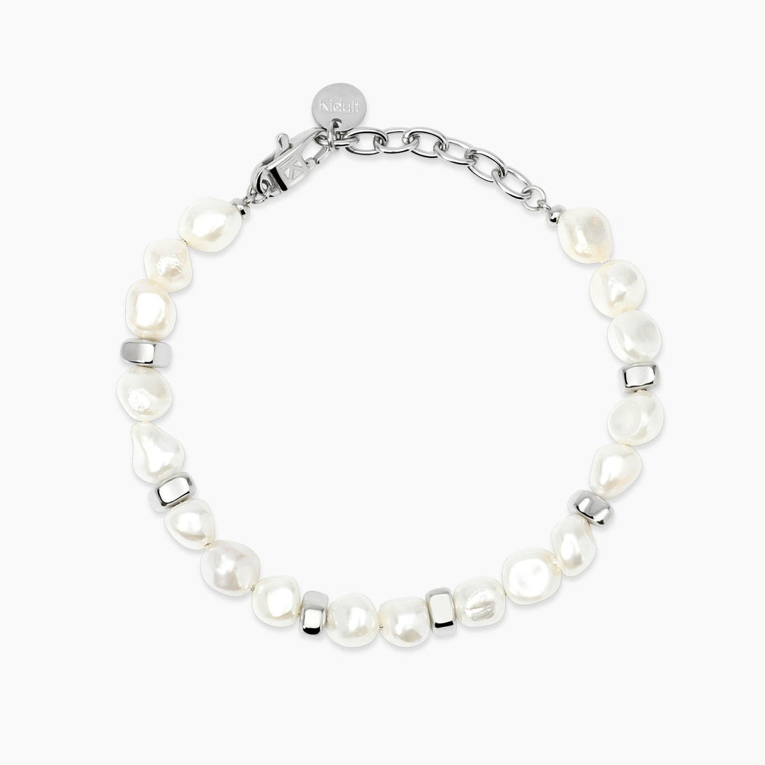 Kidult Bracciale in acciaio e perle conchiglia 831229