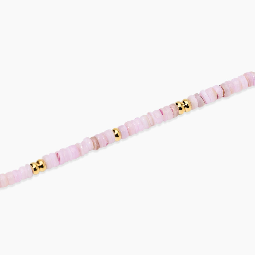 Kidult Bracciale regolabile con conchiglie rosa 831236