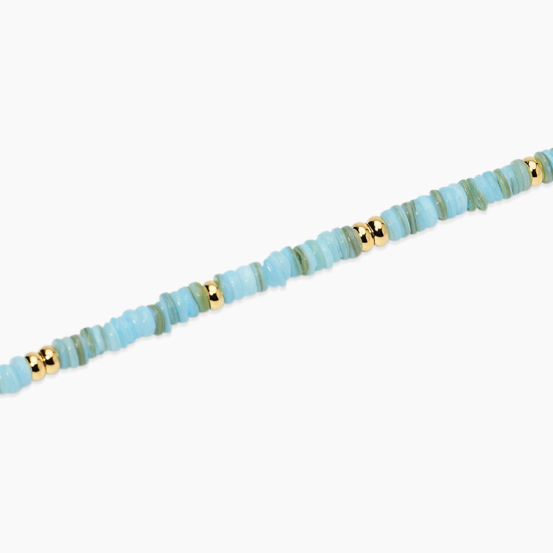 Kidult Bracciale regolabile con conchiglie azzurre 831237
