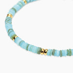 Load image into Gallery viewer, Kidult Bracciale regolabile con conchiglie azzurre 831237