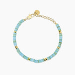 Load image into Gallery viewer, Kidult Bracciale regolabile con conchiglie azzurre 831237