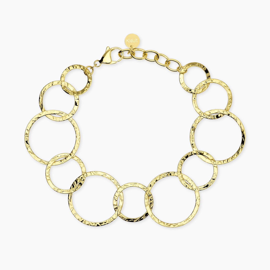 Kidult Bracciale con maglie dorate rotonde 831245