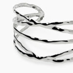 Load image into Gallery viewer, Kidult Bracciale cuff in acciaio martellato 831249