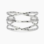 Load image into Gallery viewer, Kidult Bracciale cuff in acciaio martellato 831249