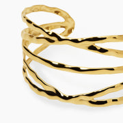 Kidult Bracciale cuff in acciaio dorato 831250