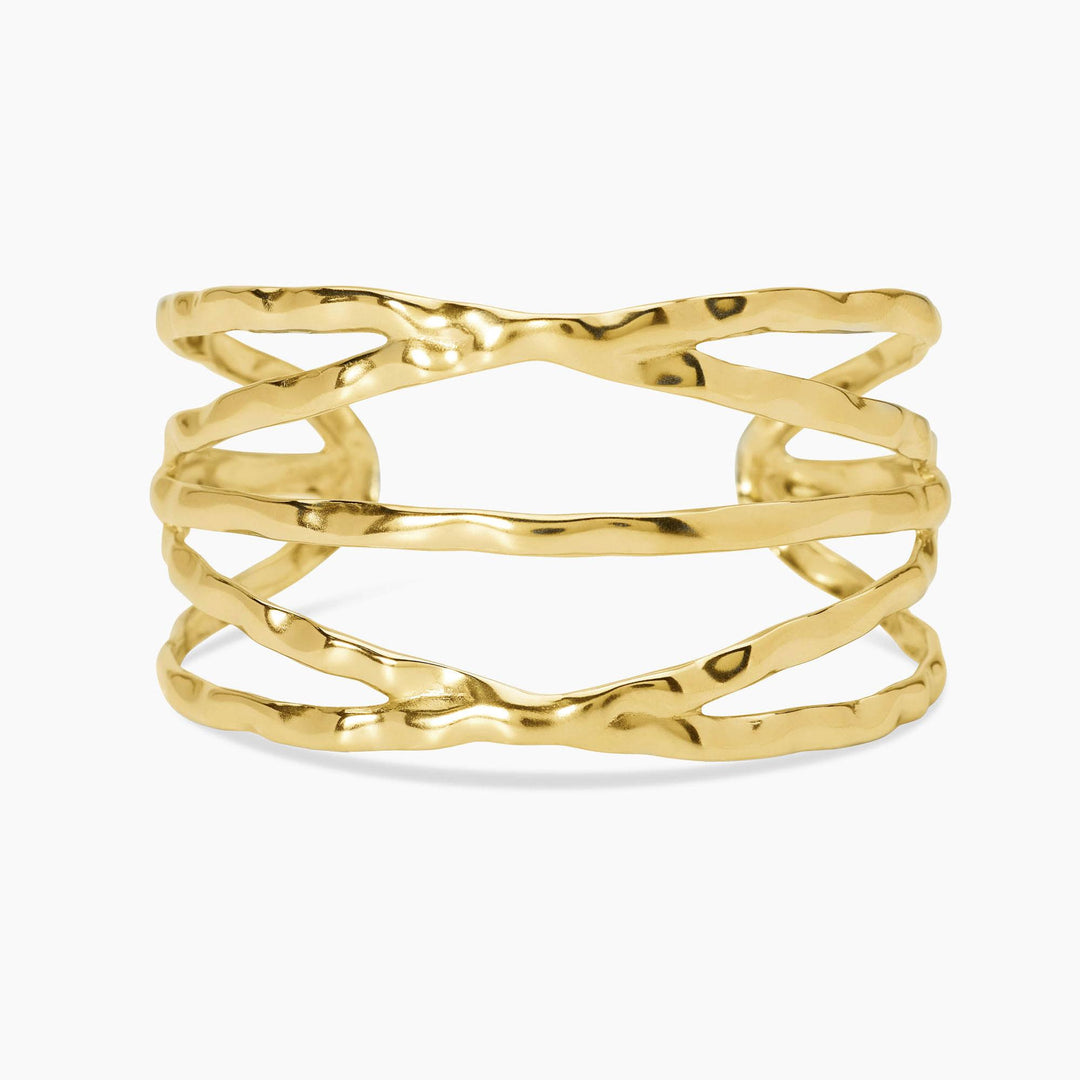 Kidult Bracciale cuff in acciaio dorato 831250