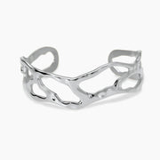 Kidult Bracciale cuff in acciaio martellato 831251