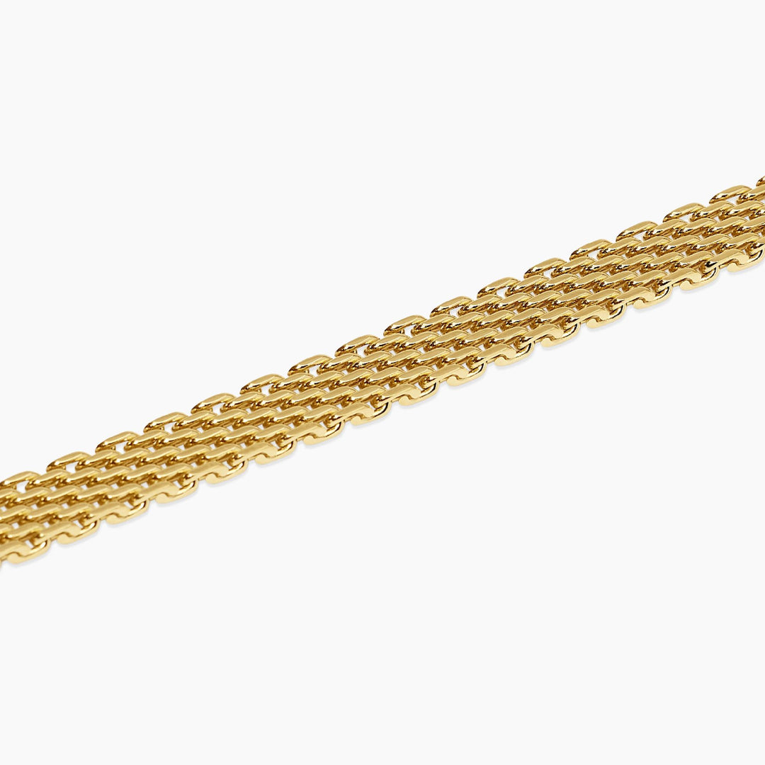 Kidult Bracciale regolabile dorato con catena mesh 831253