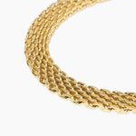 Load image into Gallery viewer, Kidult Bracciale regolabile dorato con catena mesh 831253