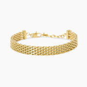 Kidult Bracciale regolabile dorato con catena mesh 831253