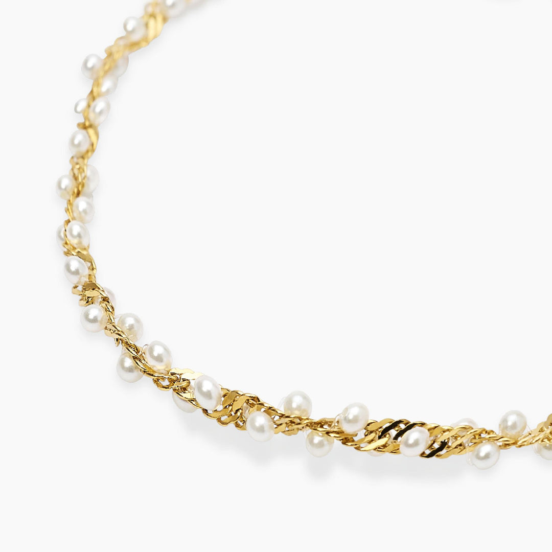 Kidult Bracciale dorato con perle conchiglia 831255