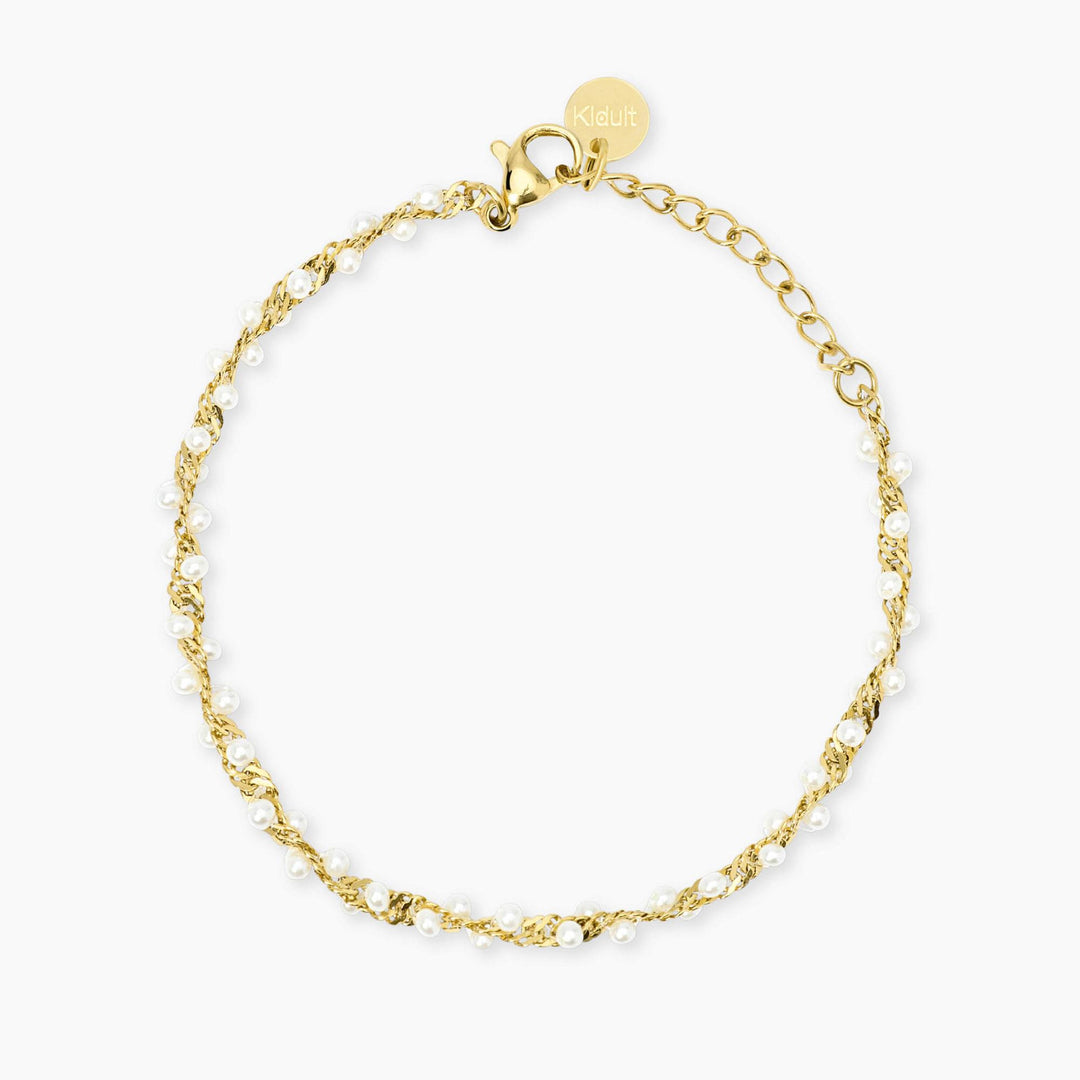 Kidult Bracciale dorato con perle conchiglia 831255