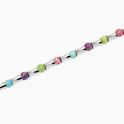 Kidult Bracciale con elementi bambù e diaspri multicolor 831261