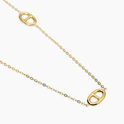 Kidult Collana con staffe in acciaio dorato 851133