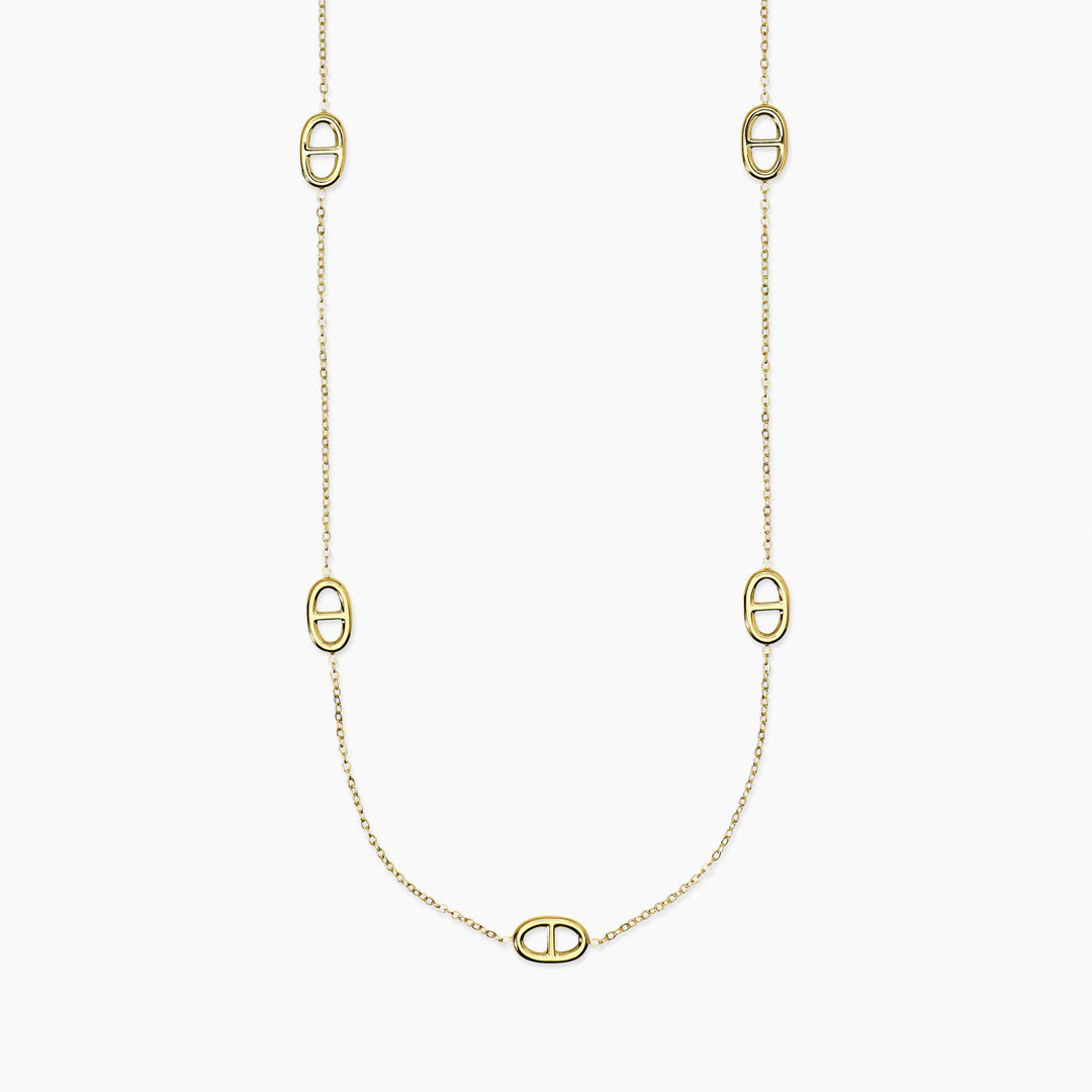 Kidult Collana con staffe in acciaio dorato 851133
