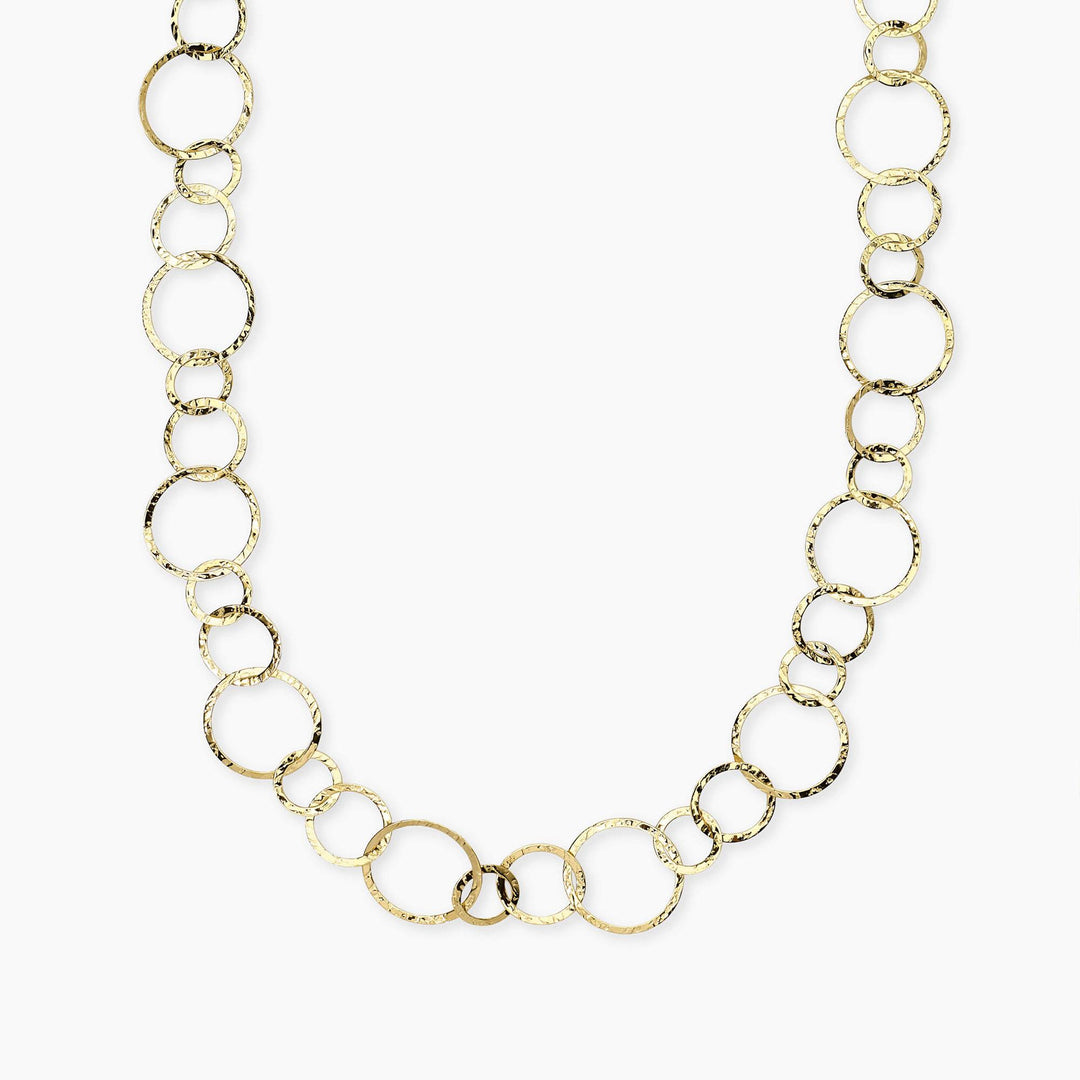 Kidult Collana con maglie dorate rotonde 851136