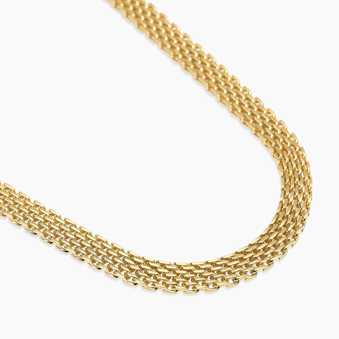 Kidult Girocollo regolabile dorato con catena mesh 851142